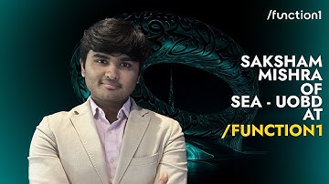 Saksham Mishra: Director of Growth at SEA | Function1 AI Conference 2025