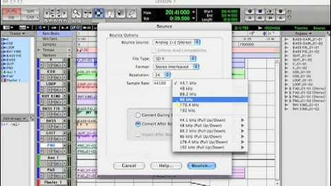 Lesson 7: Bounce To Disk Pro Tools 7 LE Tutorial