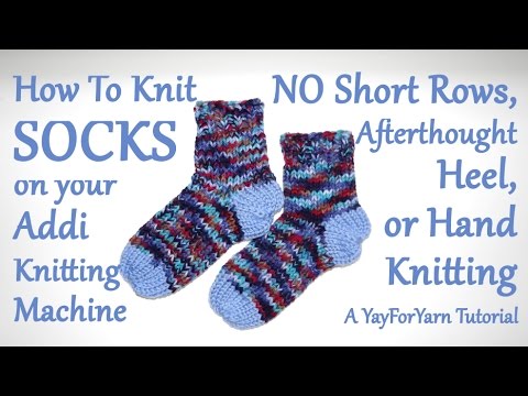 How to Make Slipper Socks With The Addi Express 