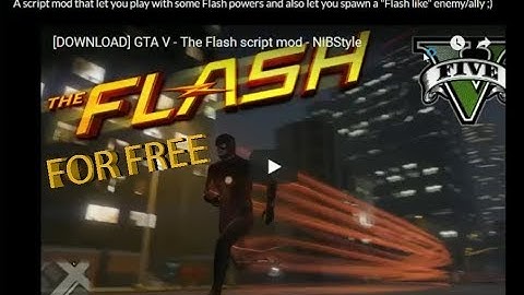 How To Install Flash Mod V2 For Free (GTA 5 PC MODS)