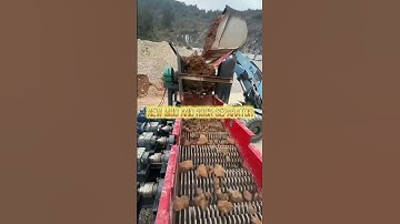 Mud and stone separator, soil and stone screening #equipment #machine #quarry #fyp #Tanzania