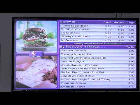 Associated Grocers - Menu Board Demo