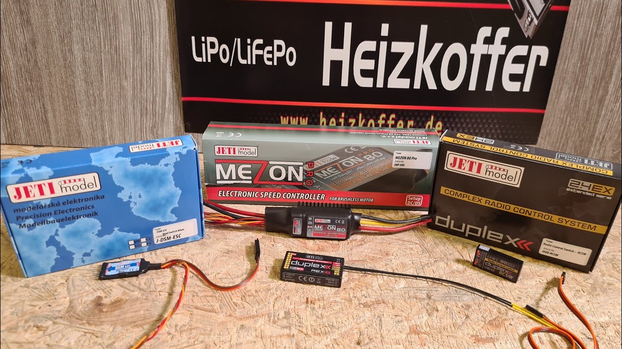 Jeti Rex10 + RC-Switch + Master Mezon... - YouTube