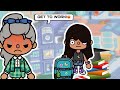 The strict school with voice toca boca tiktok series