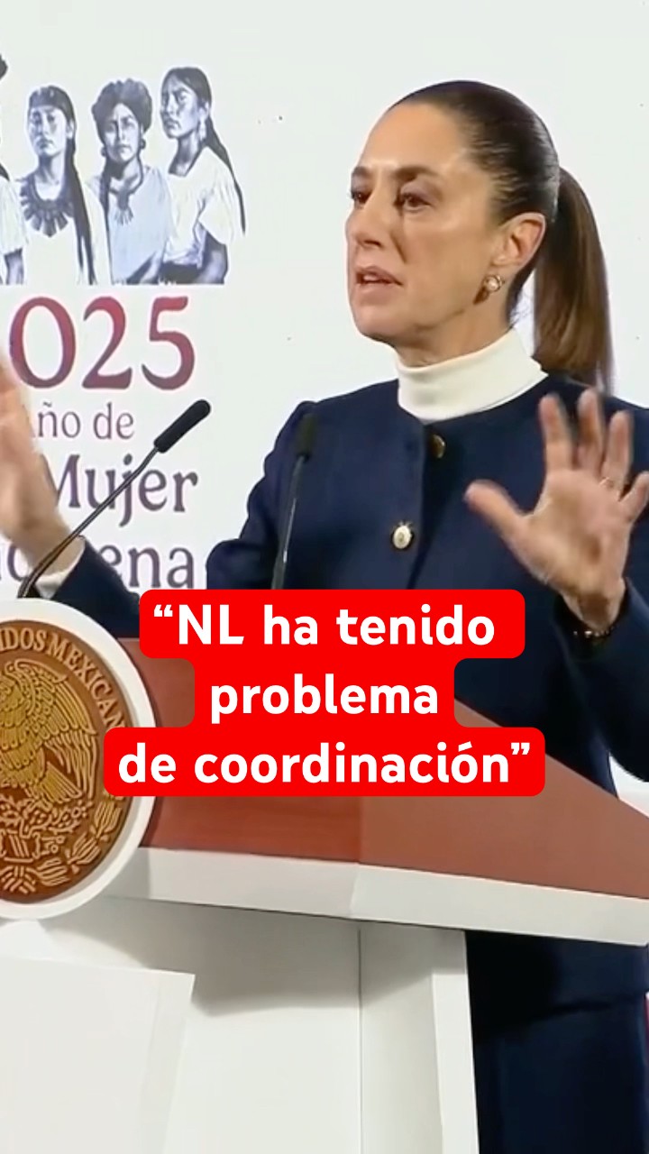 Sheinbaum envía mensaje al gobierno de Nuevo León por aumento de violencia en el estado #shorts