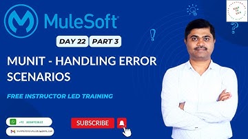 MULESOFT TRAINING - DAY22 HANDLING ERROR SCENARIOS IN MUNIT