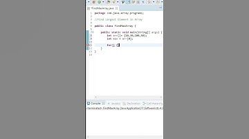 🤔😎Find Largest Number in an Array | Max Number in Array #shorts #JavaTCoding #youtubeshorts #java
