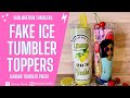 Fake Ice Topper + Sublimation Tumbler Press from Alibaba | How to make Fake Ice Topper