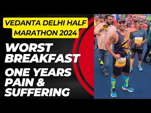 Vedanta Delhi Half Marathon Today. Finished Well as Planned Time Target. One Years Pain & Suffering.