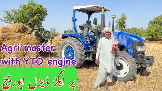 Agri master tractor with YTO engine Diesel average on wheat thresher