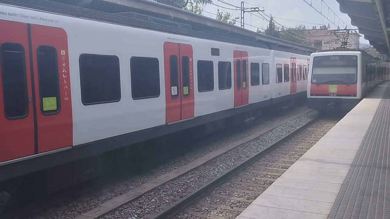 Circulación de trenes de FGC por Sant Cugat Centro en las líneas S1 y S2