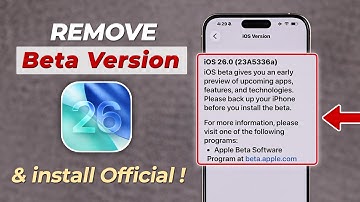 Remove iOS 26 Beta: Get the Official iOS 26 Update!