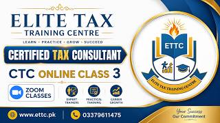 CTC ONLINE CLASS 3  April Batch#EliteTaxTrainingCenter#TaxCourse#TaxTraining#TaxEducation