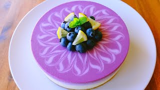 No-Bake Blueberry Lemon Cheesecake