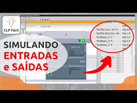 Simulando ENTRADAS e SAÍDAS do CLP - TIA Portal | PLCSim - Project View