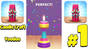 Candle Craft 3D Game - Max Level Complete Gameplay  DIY Candle Ideas Candle Making Designs And Hacks