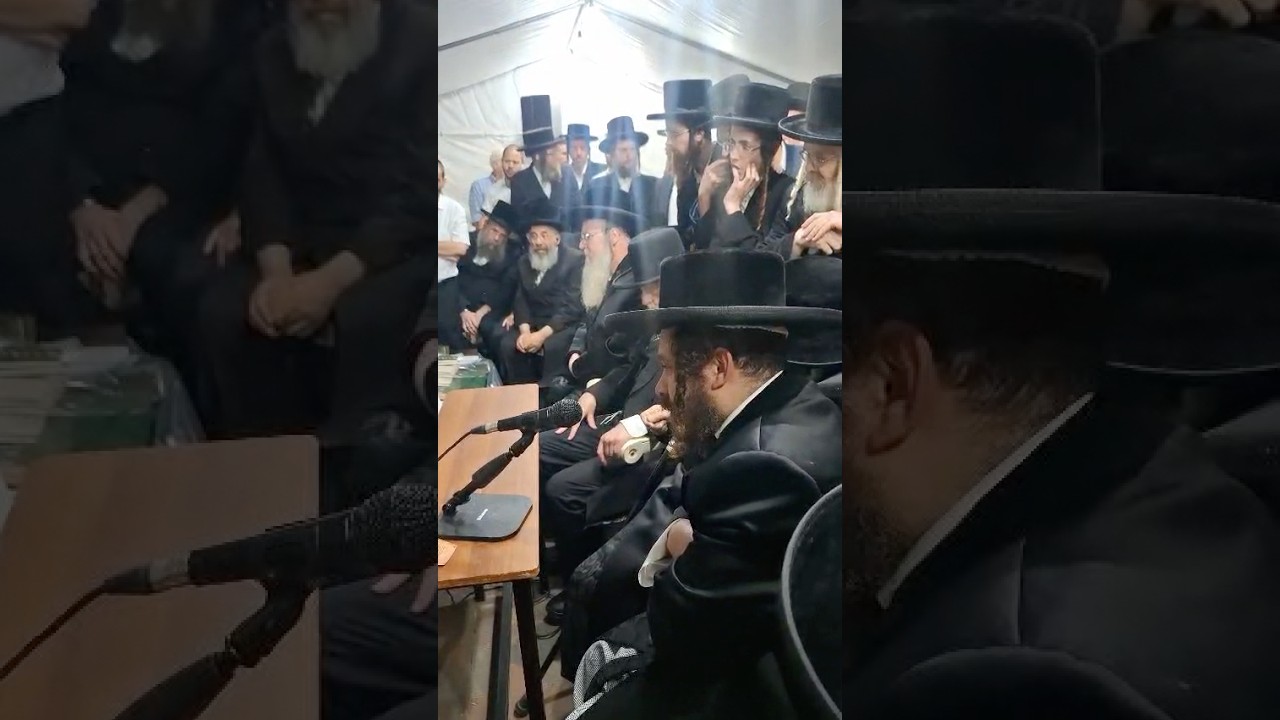 האדמו״ר מקרעטשניף כפר עטה בניחום אבלים אצל האדמו״ר ממעזבוז על פטירת אשתו
