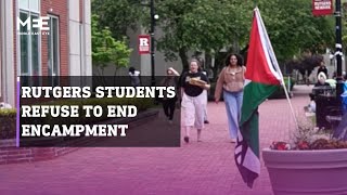 Rutgers University students refuse to end encampment for Palestine
