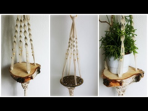 Makramee Blumenampel 4 Diy Macrame Plant Hanger Eng Sub Youtube