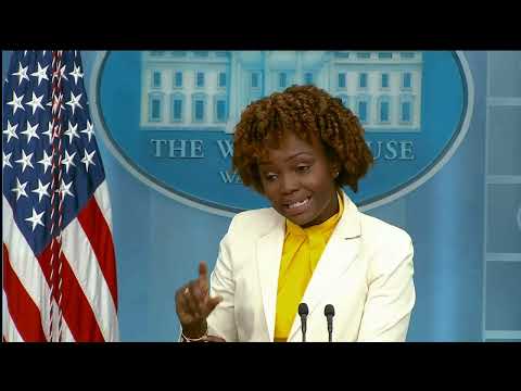 Peter Doocy VS  Karine Jean Pierre, The President took Credit for lowering Gas Prices, is he going t
