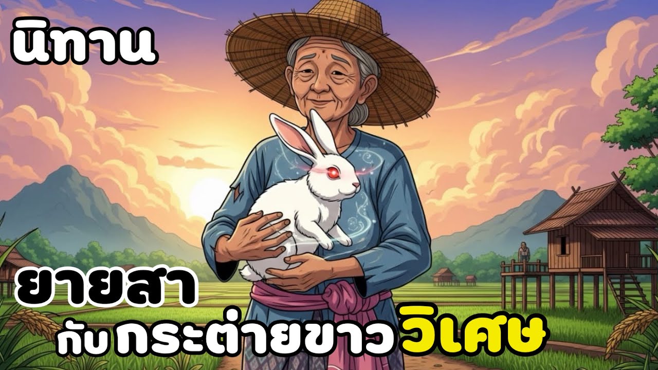 นิทาน 🌟 ยายสากับกระต่ายขาววิเศษ 🐇🌟 