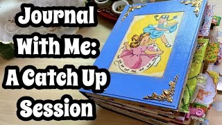 Journal With Me / Catch Up Junk Journal Session / Disney Day / Easy Journaling
