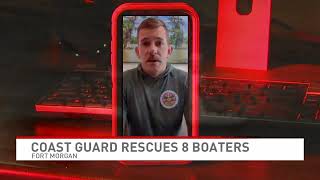 Coast Guard crews rescue eight boaters south of Fort Morgan - NBC 15 WPMI