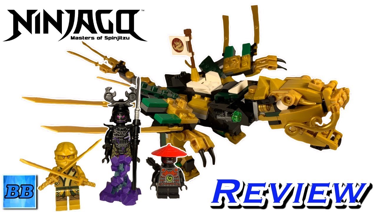 golden dragon ninjago lego set