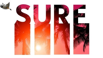 Gimp Tutorial Text Masking