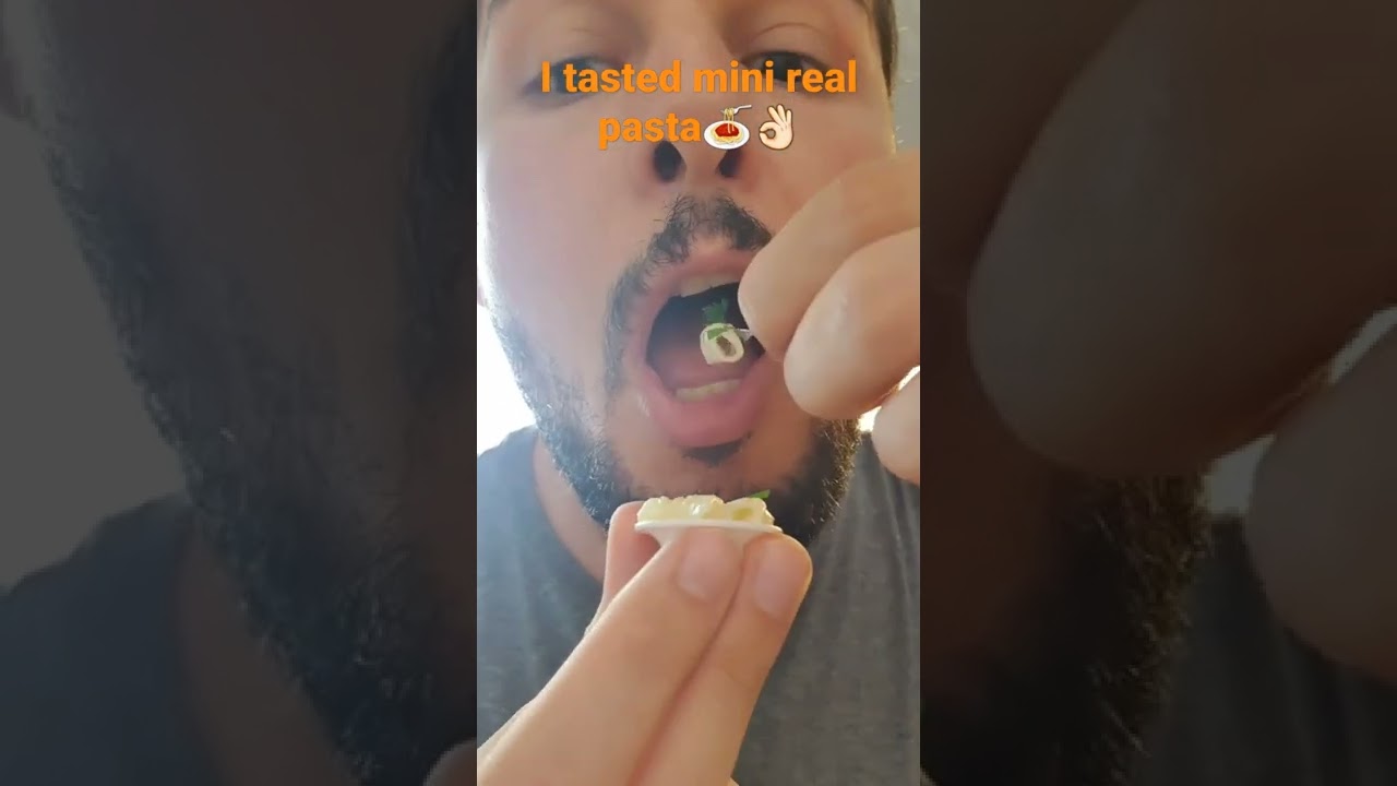 I tasted mini real food pasta 🍝