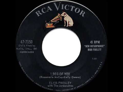 1958 HITS ARCHIVE: I Beg Of You - Elvis Presley - YouTube