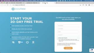 2.3 - Lab: Setup Snowflake Trial Account