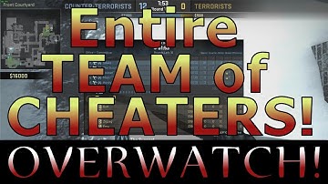 Full Team of CHEATERS! CS:GO OVERWATCH!