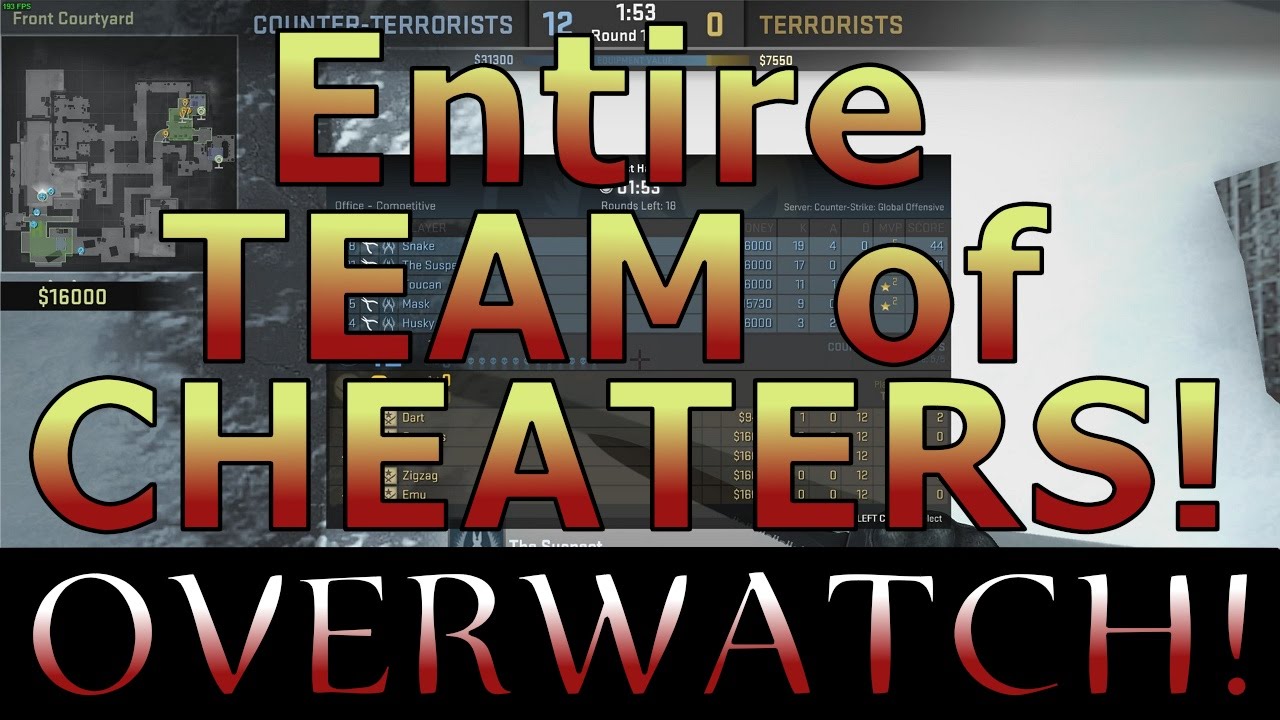 Full Team of CHEATERS! CS:GO OVERWATCH! - YouTube