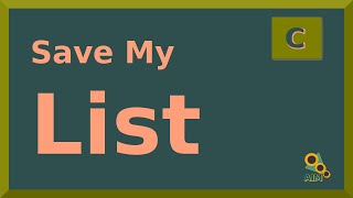 SAVE A LINKED STRUCTURE TO A FILE -  C Language