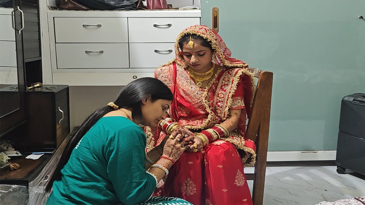 🌸 सोलह श्रृंगार के साथ कर दिया🌸 नई दुल्हन भाभी को तैयार 🌸