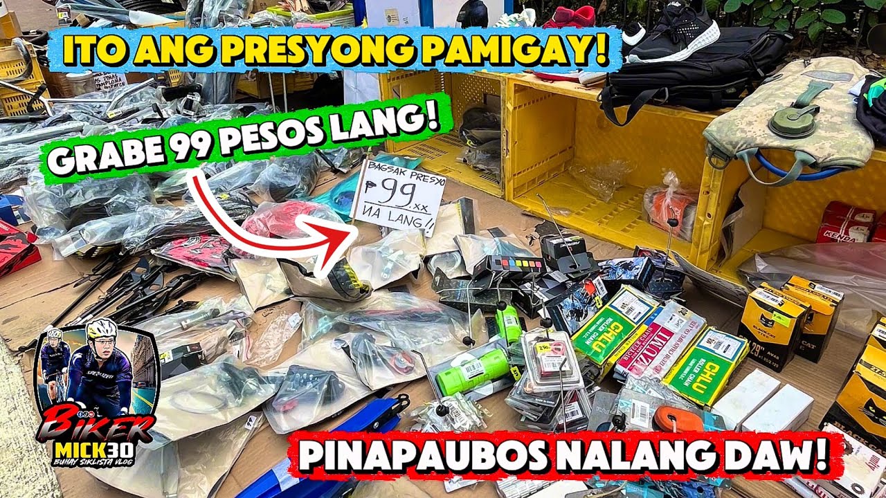 BAGSAK PRESYO SA LATAGAN OH PINAPAUBOS NALANG ANG MGA BIKE PARTS! 