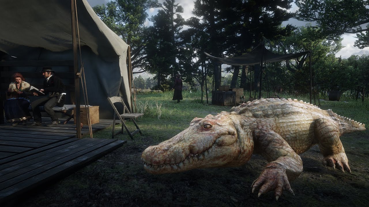 Cocodrilo Rdr2 There's Croc In The Camp - Red Dead Redemption 2 PC MODS Play As Animal ...