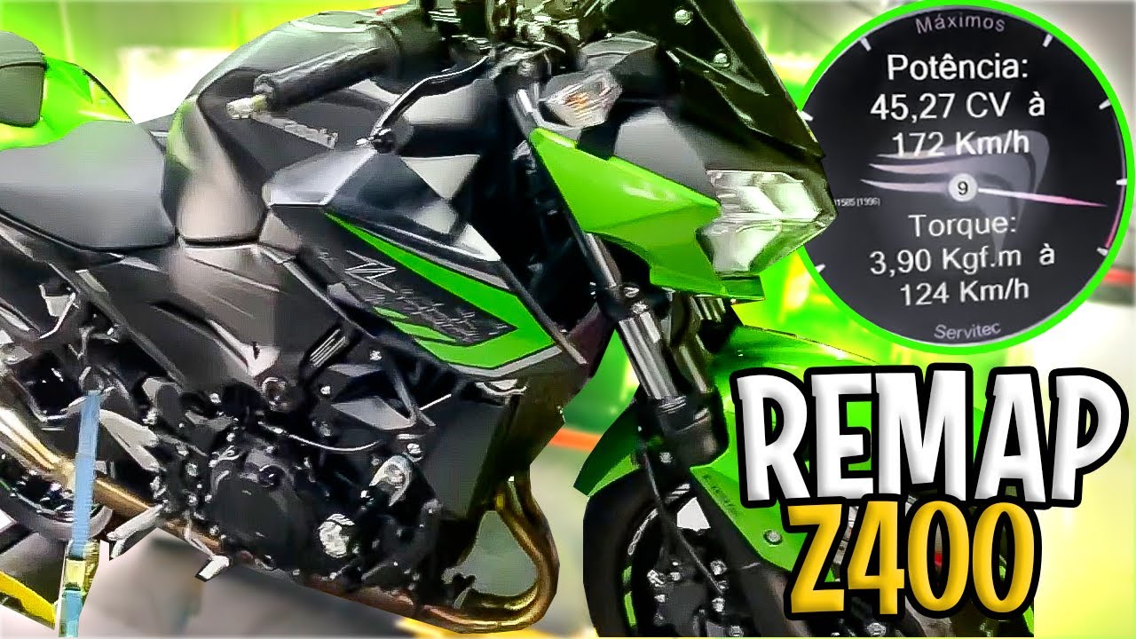 REMAP PSBK NA KAWAZAKI Z400 - GANHOS SURPREENDENTES (FINEZ RACE
