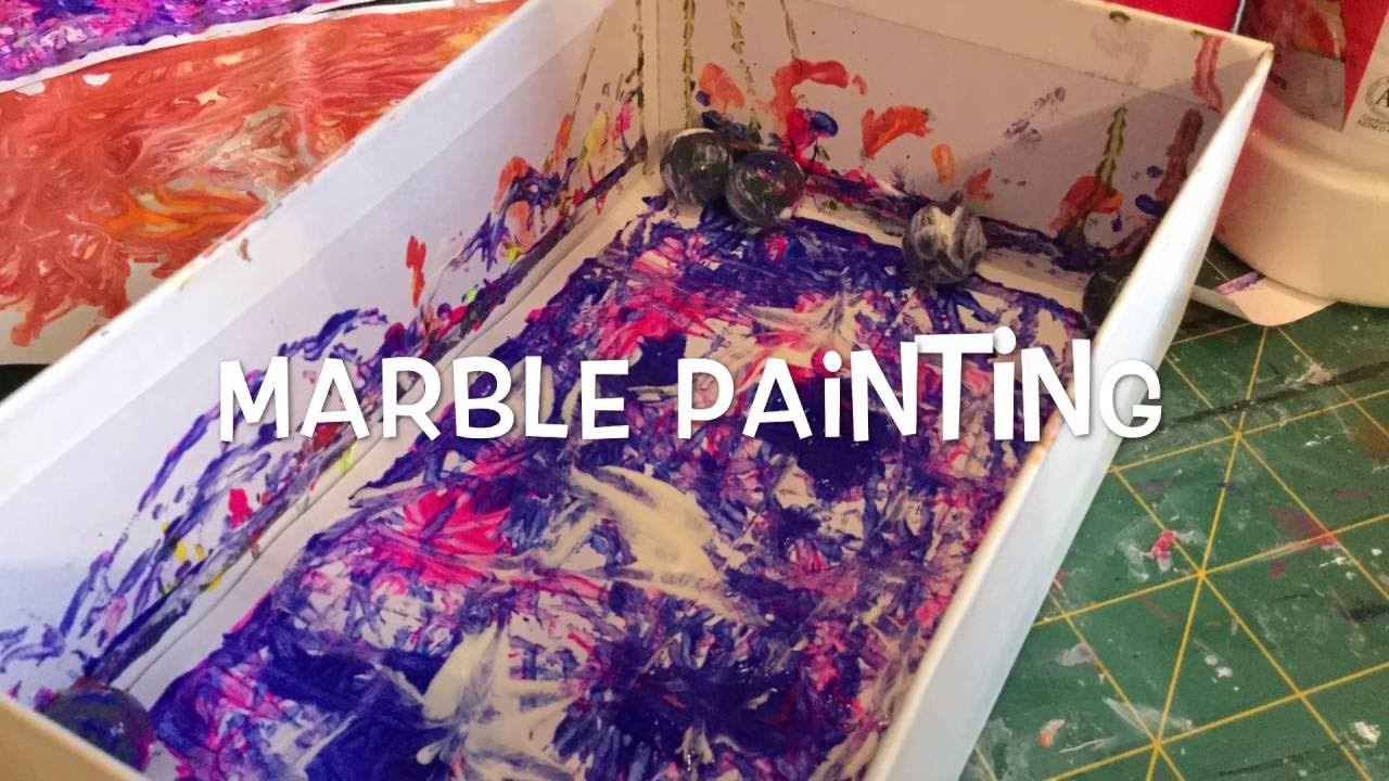 Marble painting - YouTube