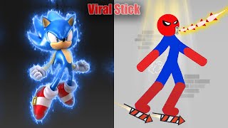 Best Falls | Sonic vs Stickman | Stickman Dismounting Highlight and Funny Moments #178