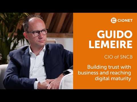 Guido Lemeire – CIO of SNCB – Building trust with business and reaching digital maturity
