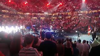 The 50th Anniversary US Open Tennis Opening Night - Maxwell Performing the National Anthem