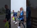 Rumor has it, the keepers are still debating their marathon times 😅