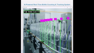 Water Bottle Counting System | Real-Time Object Detection & Counting Using AI | YOLOv11 + Python