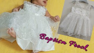 Baptism Frock For Baby Girl/Christening Frock