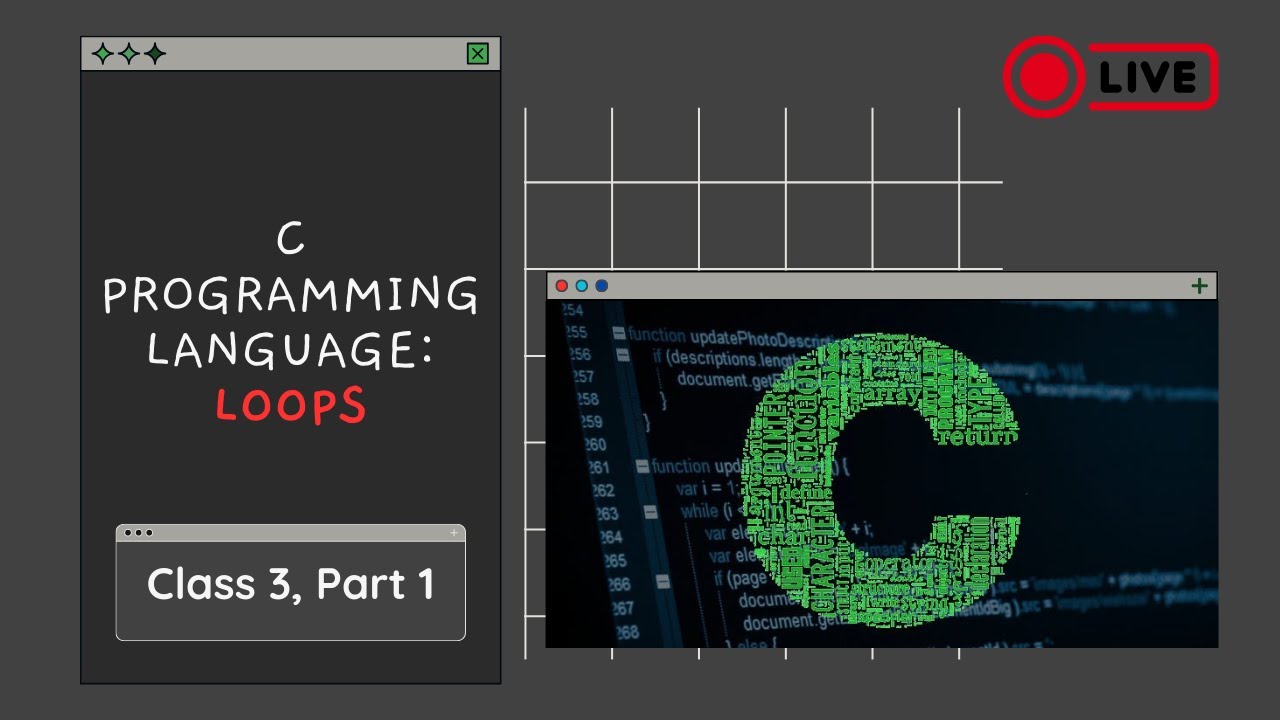 Introduction to C Programming - Class 2 Part 1: Loops | Live Class ...