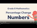 Grade 8 Mathematics | Percentages – Percentage Change in Real-Life Situations@254CBC