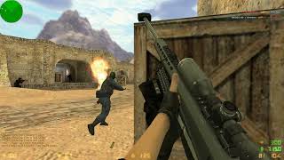 Counter Strike 1.6 online play - de_dust4never gameplay (cs 1.6) with custom skins