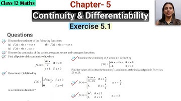 Continuity and Differentiability Class 12 Ex 5.1 Q21-Q27